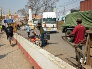 Grenzübergang Thailand und Kambodscha
