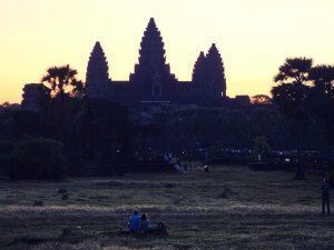 Romantischer Sonnenaufgang Angkor Wat