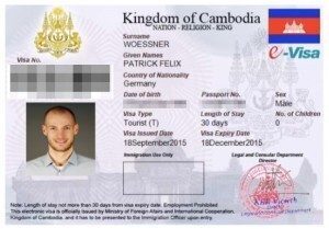 Kambodscha e-Visum