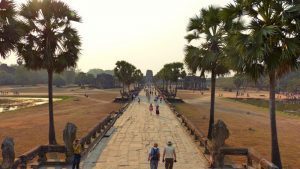 Angkor Wat zum Ende der Trockenzeit in Kambodscha