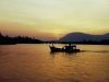 Sonnenuntergang am Fluss in Kampot
