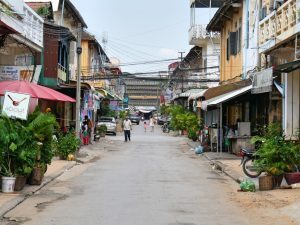 Stadtkern von Battambang - Straße